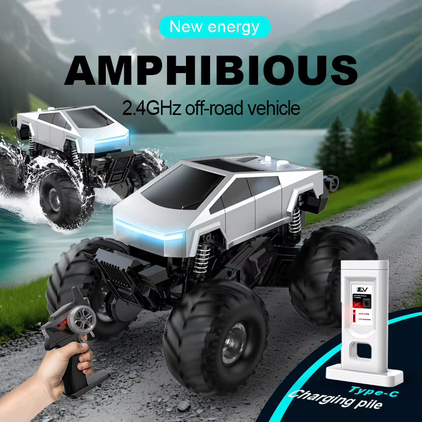 Kelaton Amphibienfahrzeug, RC-Auto, ferngesteuert, wasserdicht - Bild 2