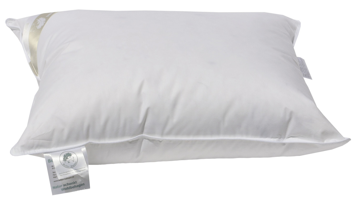 Frankenstolz Daunenkissen Kopfkissen aus 100% Daunen, Farbe: Weiß, B/H: 50 x 70 cm - Bild 1