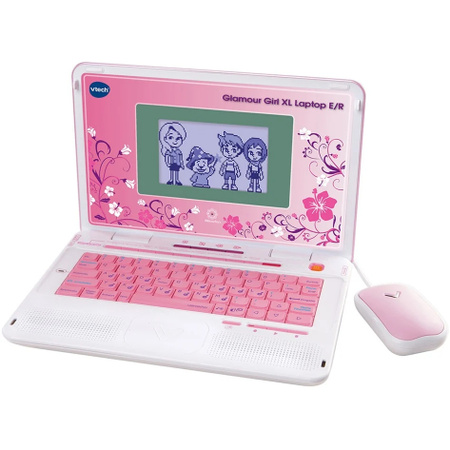 Vtech Glamour Girl XL Lerncomputer für Mädchen in Weiß/Rosa
