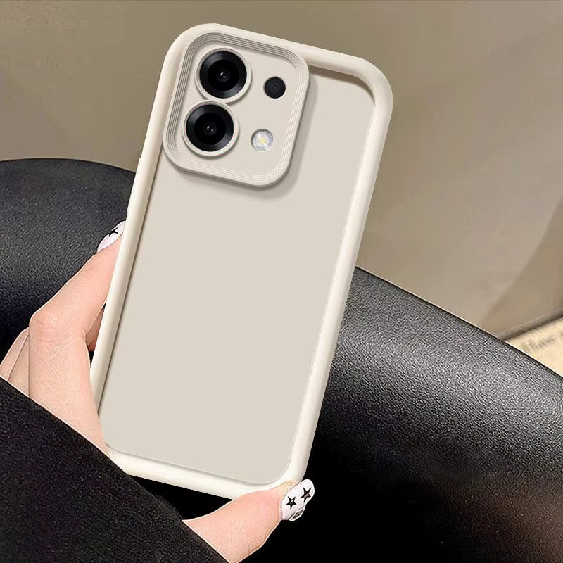 Luxuriöse Candy Matte Handyhülle für Xiaomi Redmi 15C 5G in Weiß und Beige mit Sturzschutz - Bild 1