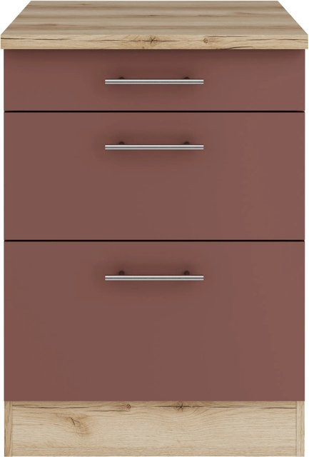 OPTIFIT Küchen-Unterschrank Bari407 in Rostrot, Breite: 60 cm - Bild 1