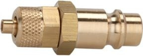 Riegler Nippel für Kupplungen NW 7,2 - NW 7,8, Messing goldfarben, für Schlauch 6x4 - Bild 1