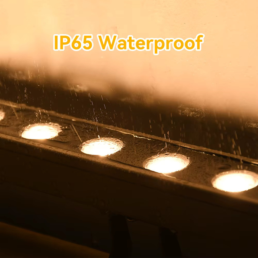 Burhui Wall Washer LED Außenstrahler Warmweiß für Hotel und Gebäude, Wasserdichter Aluminium Strahler für Innen und Außen - Bild 5
