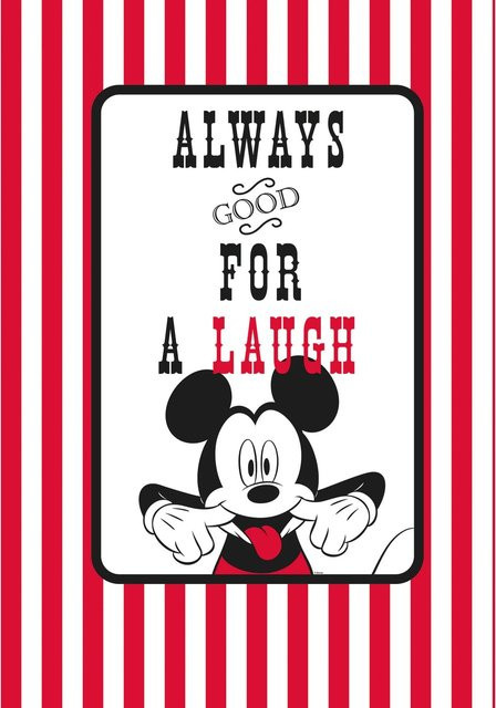 Komar Wandbild Mickey Mouse Lines Paper Poster Multicolor B: 50 cm, H: 70 cm - Bild 1