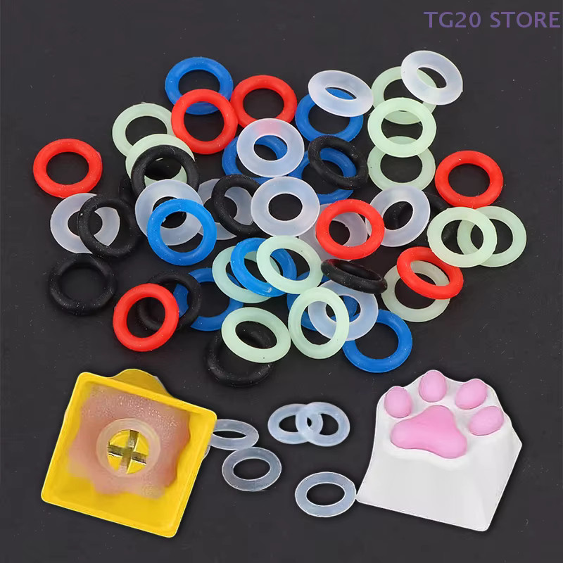 108 Stück Gummi O-Ring Schalter Dämpfer für mechanische Tastaturen in Multicolor zur Schockabsorption und Geräuschreduzierung - Bild 3