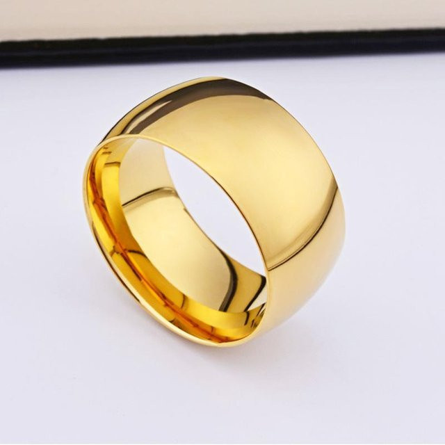 Black Sesame Jewelry Verlobungsring Edelstahl, Gold, Unisex - Bild 1