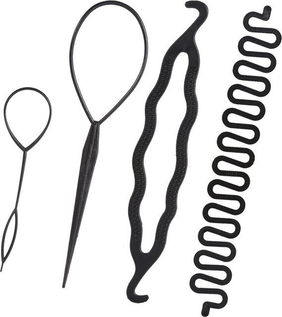 KaiSai Haarknotenmacher Flechtstyling Zubehör, Damen, 4 Stück - Bild 1