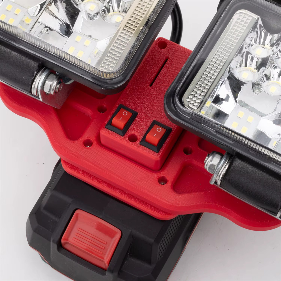Parkside Tragbare LED-Arbeitsleuchte in Rot für X20V Lithium-Akku mit USB-Anschluss und Notbeleuchtung - Bild 6