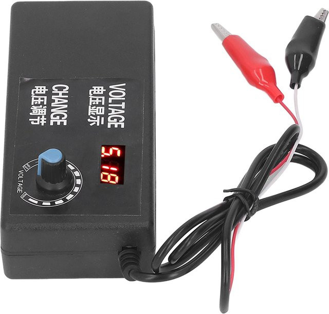 Elektrischer Einlöter Koogeelife für die Imkerei aus Kunststoff und Edelstahl in Grau/Schwarz, 12V 5A, 100-240V mit EU-Stecker - Bild 1