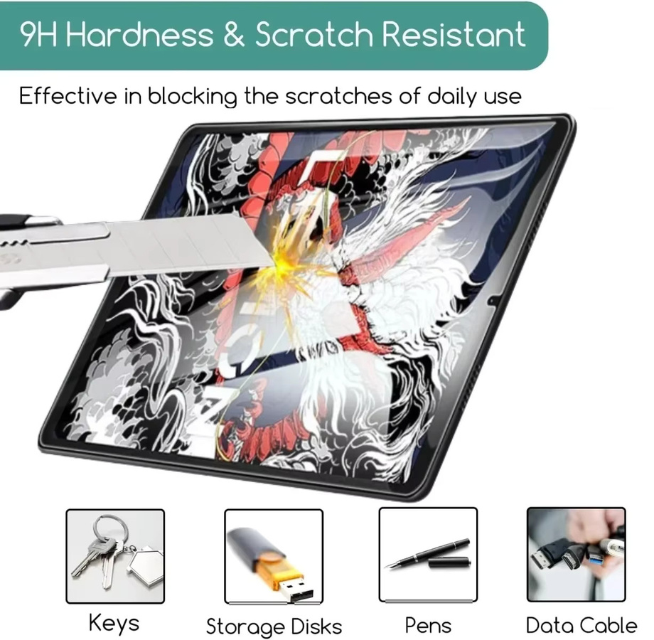 3er-Pack Displayschutzfolie aus gehärtetem Glas für Lenovo Legion Y700 8,8 Zoll Gen 5/4/3/2, transparent und HD-klar - Bild 4