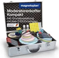 magnetoplan Moderationskoffer Kompakt aus Aluminium in Silber und Multicolour - Bild 1