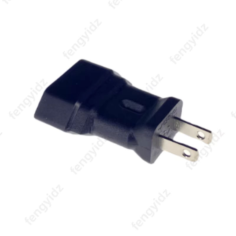 Fengyidz Reiseadapter US 2-Flachstifte Typ A mit USB-A Anschluss, Schwarz, CEE7/16 auf NEMA 1-15P 250V 10A - Bild 3