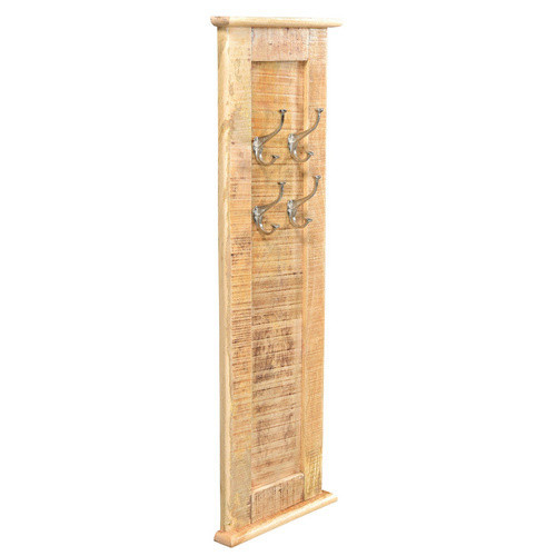 SIT Garderobenpaneel FRIGO aus Mangoholz mit 4 Haken, braun, B/T/H: 110 x 35 x 7 cm - Bild 1