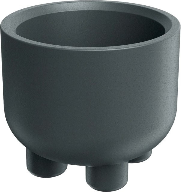 Prosperplast Blumentopf Molta Round Foot in Graphit, Durchmesser: 48 cm, Höhe: 42 cm - Bild 1