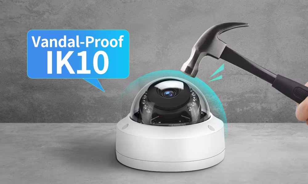 ASECAM 8MP 4K IP Kamera Explosionsgeschützt Outdoor Dome CCTV Sicherheit Überwachung Weiß - Bild 5