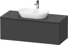 Duravit Waschtischunterschrank D-Neo wandhängend in Weiß und Grau matt - Bild 1