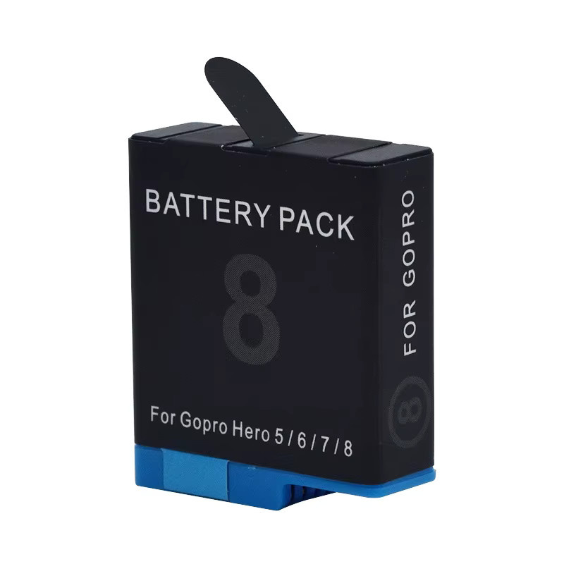 GoPro Kamera Akku AHDBT801 mit 1800 mAh in Schwarz für Hero8 Hero7 Hero6 Hero5 - Bild 2