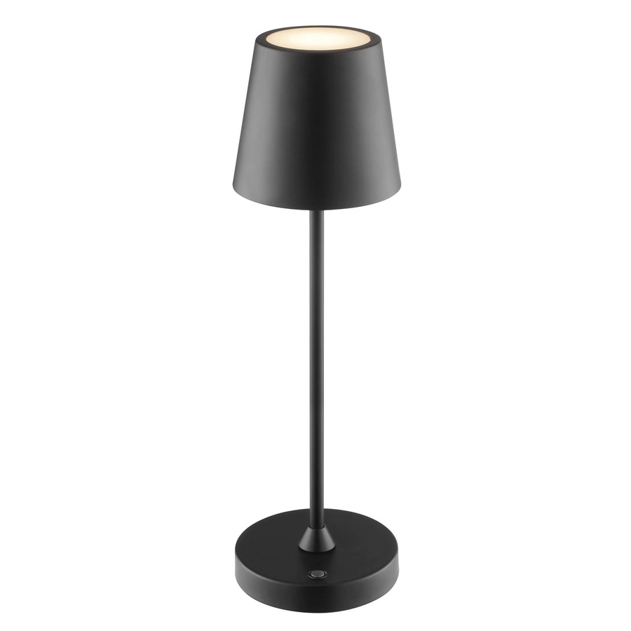 Brilliant LED Tischleuchte Elora dimmbar in Schwarz/Weiß mit Akku und Touch-Funktion, Höhe: 11 cm - Bild 2