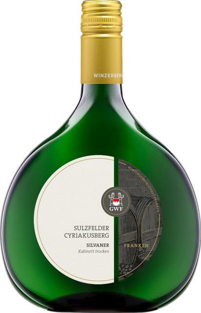 Winzergemeinschaft Franken Sulzfelder Cyriakusberg Silvaner Kabinett Weißwein, Franken, 2024, trocken, 0,75 l - Bild 1