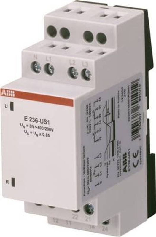 ABB Unterspannungsrelais E236-US1 Überwachungsrelais in Grün, Gelb und Weiß - Bild 2
