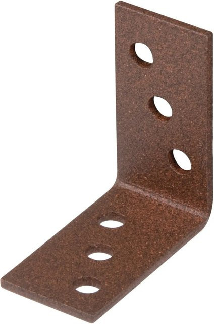 GAH Alberts Winkelverbinder aus Stahl, Rostbraun, Duplexbeschichtet, B/T/H: 40 x 40 x 20 mm - Bild 1
