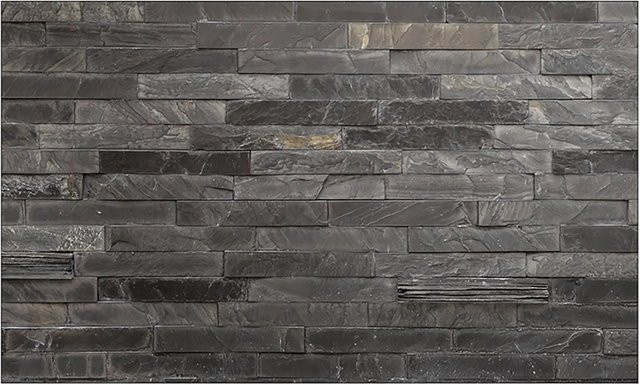 MySpotti Küchenrückwand Profix Cucina Black Brick in Stein-Optik Anthrazit B: 100 cm, H: 60 cm - Bild 1