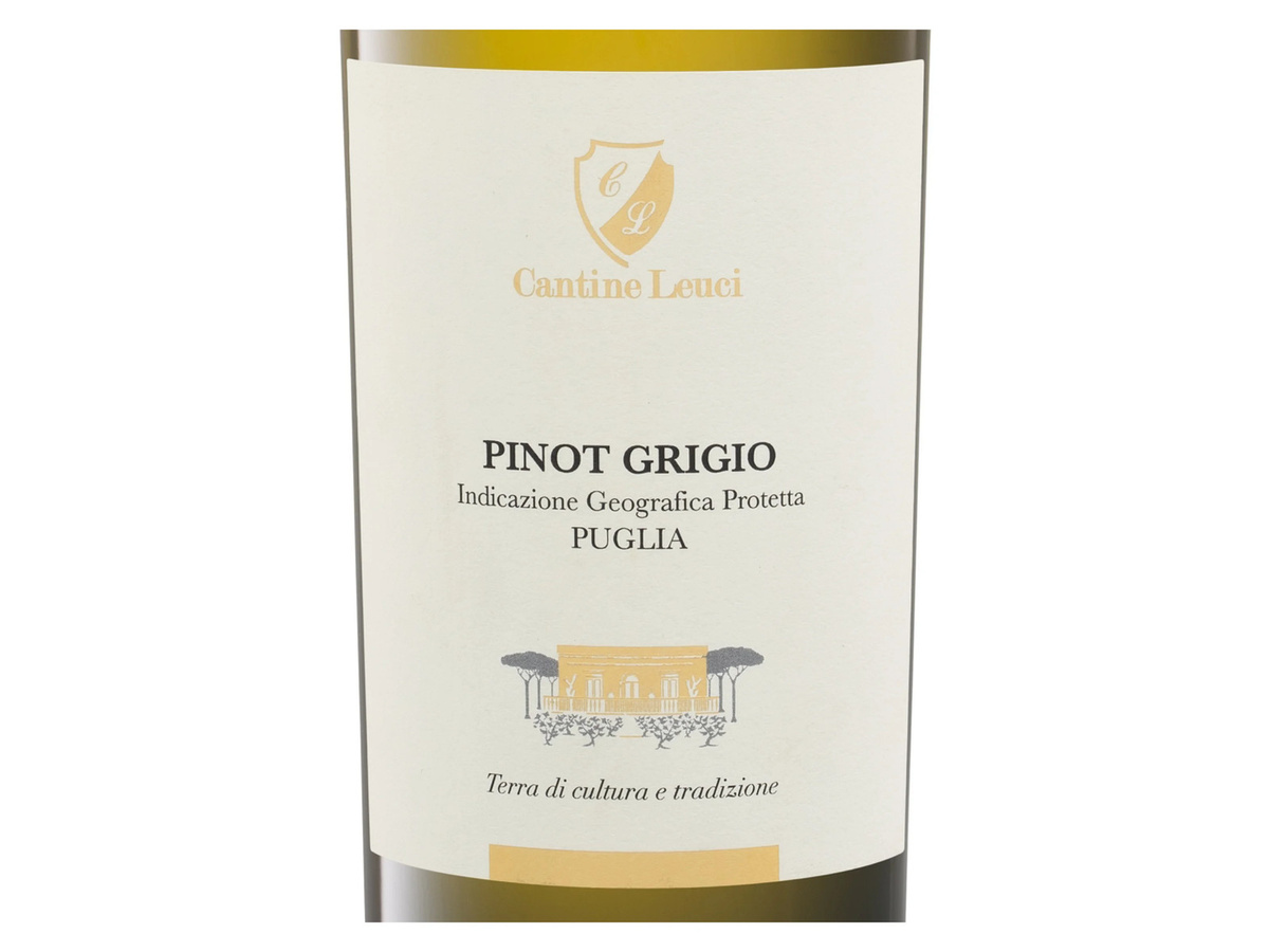 Cantine Leuci Pinot Grigio, Apulien IGP, trocken, Weißwein, 2025, 0,75 l - Bild 2