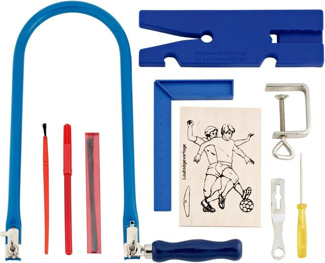 LUX-TOOLS Laubsäge-Set 15-teilig in Blau - Bild 1