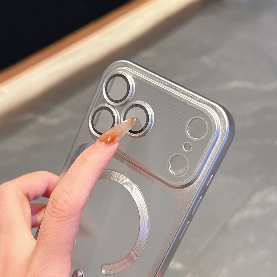 Apple Magnetische Schutzhülle für iPhone 11 bis iPhone 17 Pro Max, Mattierte harte stoßfeste Rückseite - Bild 2