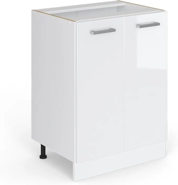 Vicco Küchenunterschrank R-Line Weiß Hochglanz B/T/H: 60 x 46 x 81,6 cm - Bild 1