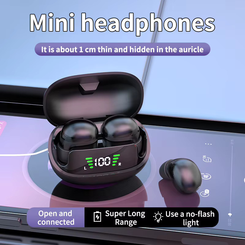 Opansten Mini TWS Bluetooth 5.3 Kopfhörer in Weiß mit Mikrofon und HiFi Musik-Funktion - Bild 5