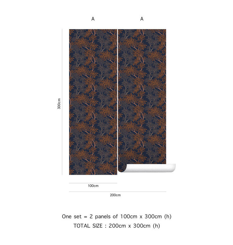 Tenue de Ville Wallpaper Panache Vlies Tapete Floral in Night Blue - Bild 2