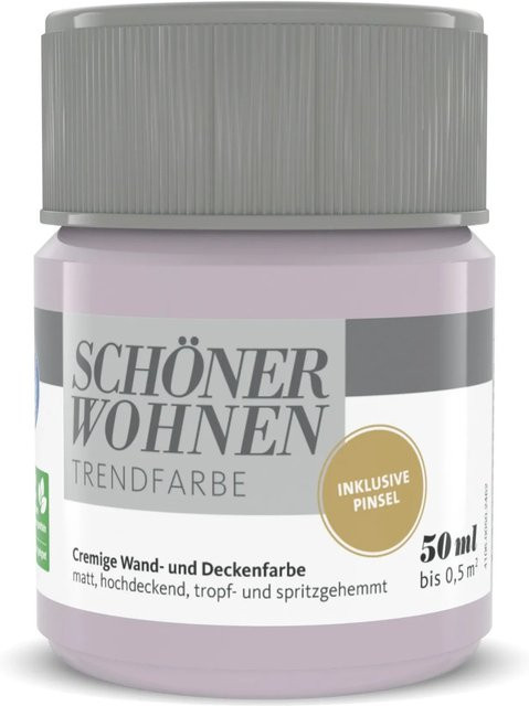 Schöner Wohnen Trendfarbe Donut in Pink und Purple, 50 ml - Bild 1