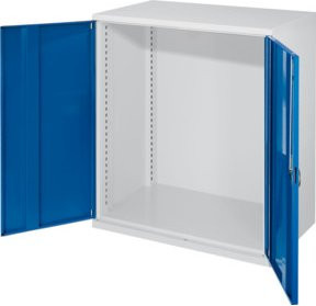 Kappes Schwerlastbeistellschrank Mod. 60 Leergehäuse in Grau mit Vollblechtüren und Schloss, B/T/H: 60 x 60 x 111 cm - Bild 1