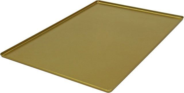 Schneider Ausstellblech Aluminium eloxiert in Gold, rechteckig, B: 40 cm, T: 60 cm, H: 1 cm - Bild 1