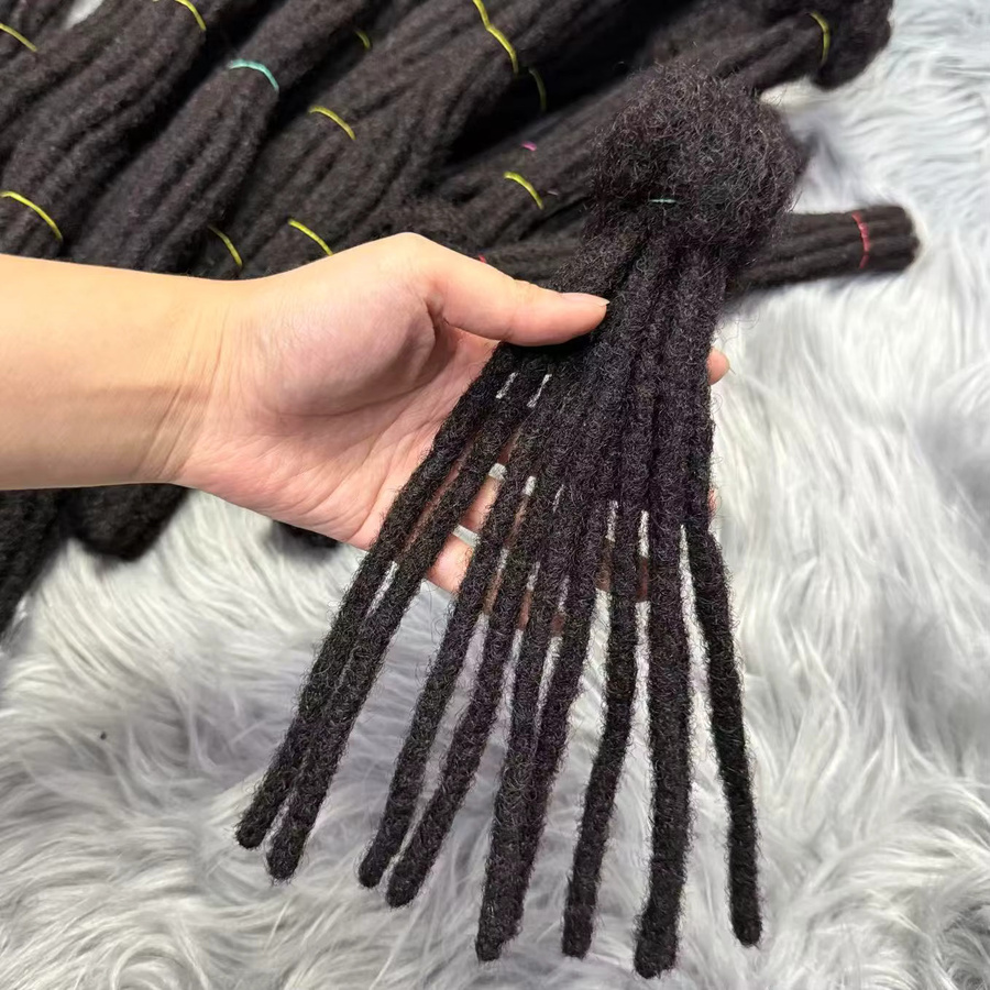 MAKI Dreadlocks Echthaar Locs, 10 Stränge, Unisex - Bild 7