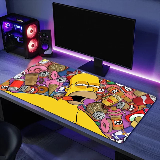 Beast Kingdom Mauspad mit Simpsons Cartoon Design in Multicolour für PC und Tastatur - Bild 1