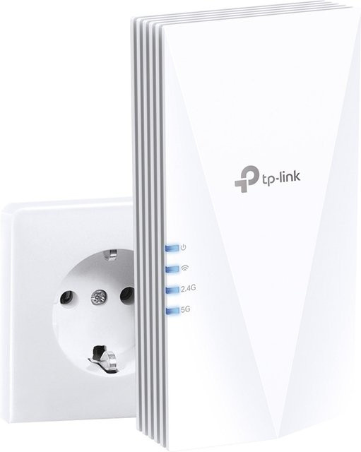 TP-Link RE1500X WLAN Range Extender WiFi 6 Dual Band in Weiß mit Ethernet/LAN Anschluss - Bild 1