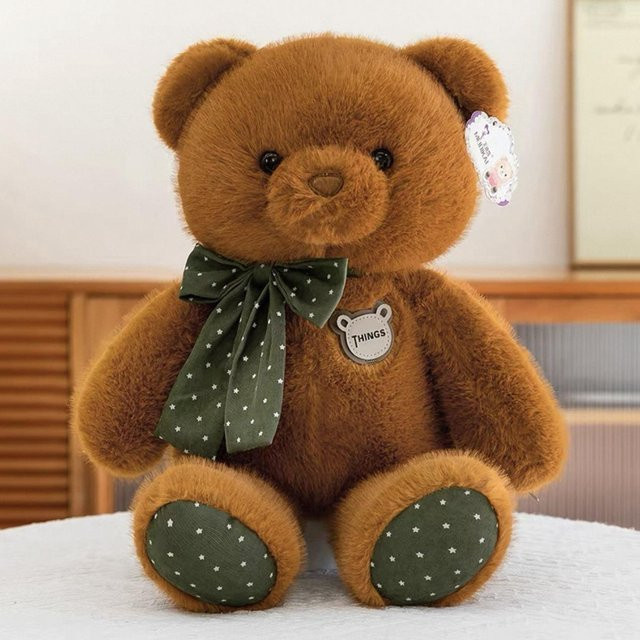 Favorite Neuer Goldener Zobel Teddybär Plüschtier, braun, 35cm - Bild 1