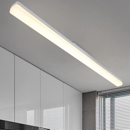 Cliheet Weiße LED-Deckenleuchte 36W 4000K Tageslicht, Länge: 90 cm