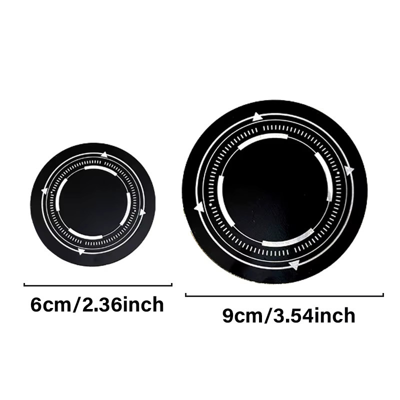 QGhappy Metallplatten für MagSafe-Kühler, ultradünne Eisenplatten in Schwarz, 6 cm und 9 cm Durchmesser - Bild 6