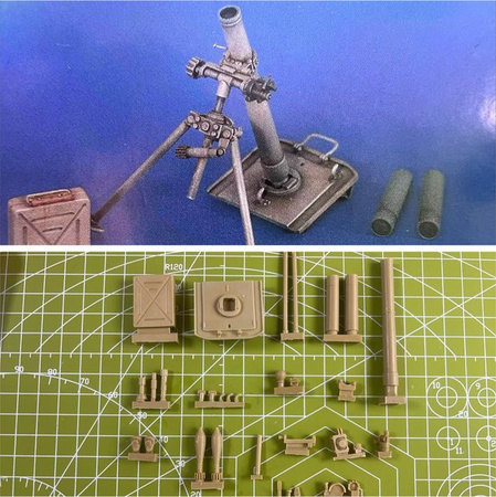EVANOVM Druckguss-Harzmodell Bausatz, Grau, 120mm
