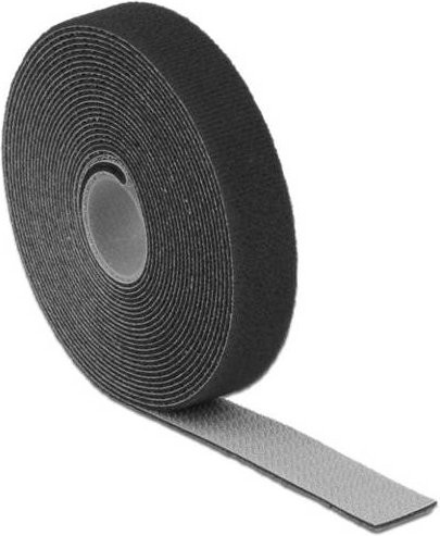 Delock 18715 Klettband zum Bündeln in Schwarz, Länge: 5 m, Breite: 20 mm - Bild 1