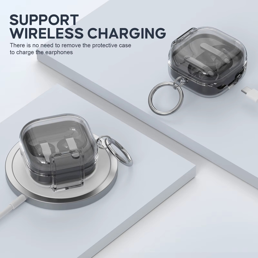 Transparente TPU Schutzhülle für Samsung Galaxy Buds 4/4 Pro mit Verschlussclip und Reinigungsset - Bild 3