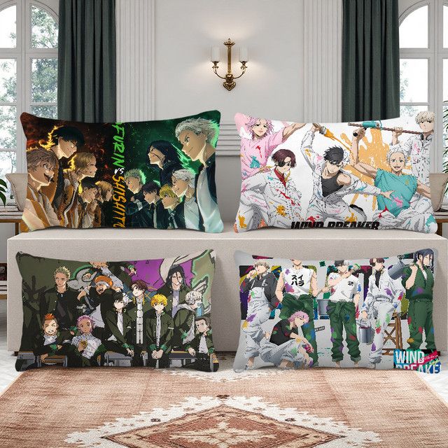 Sanrio Anime Comic W-Windbreaker 2 Kissenbezug für Sofa und Wohnzimmer - Bild 1