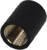 Alphacool HF Muffe G1/4 IG auf G1/4 IG Verbindung in Schwarz und Kupfer - Bild 1
