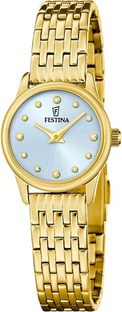 Festina Damenuhr Mademoiselle, Quarz, Edelstahl, Blau, 23 mm, 5 ATM - Bild 1