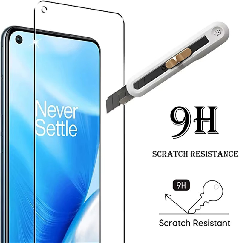 3er-Set Displayschutzfolie aus gehärtetem Glas für OnePlus 6 6T 7 7T 8T Nord N100 N10 5G in Transparent - Bild 4