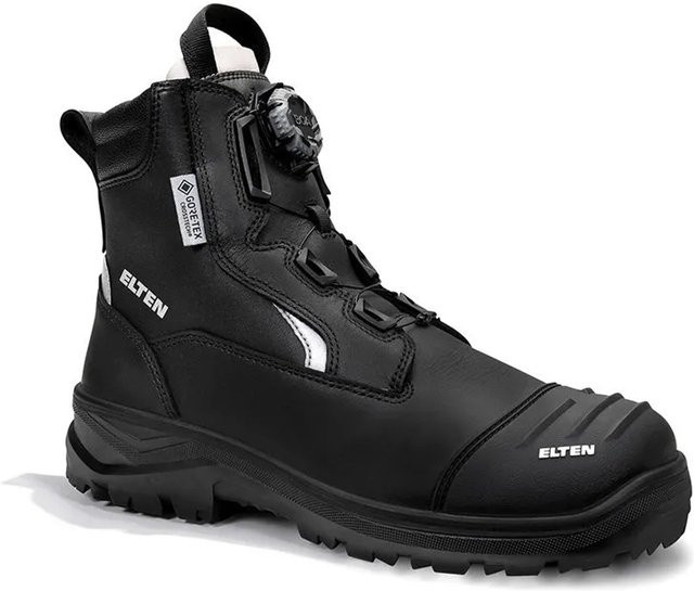 Elten Feuerwehrstiefel Fraser Pro BOA GTX Mid ESD S1P aus Rindleder in Schwarz, Größe 36 - Bild 1