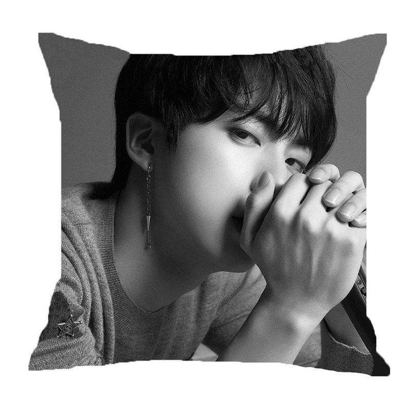 Kpop BTS Bangtan Boys Face Yourself Kissenbezug Schwarz Jin, B/B/H: 45 x 45 x 45 cm - Bild 9